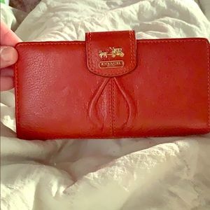 Authentic coach checkbook wallet.